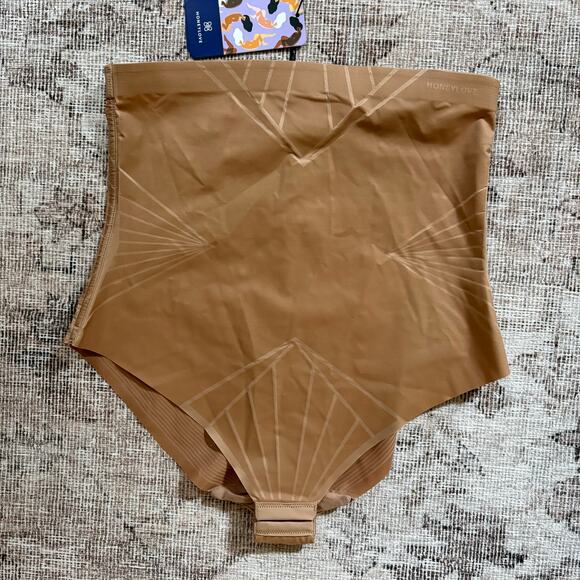Honeylove Shadow Sculpt High Waist Brief Women's M | Sand | Tummy Control | NWT - Picture 2 of 4